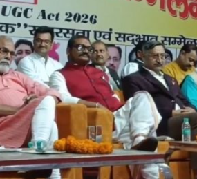 रीवा के मानस भवन में सपाक्स पार्टी का शक्ति प्रदर्शन