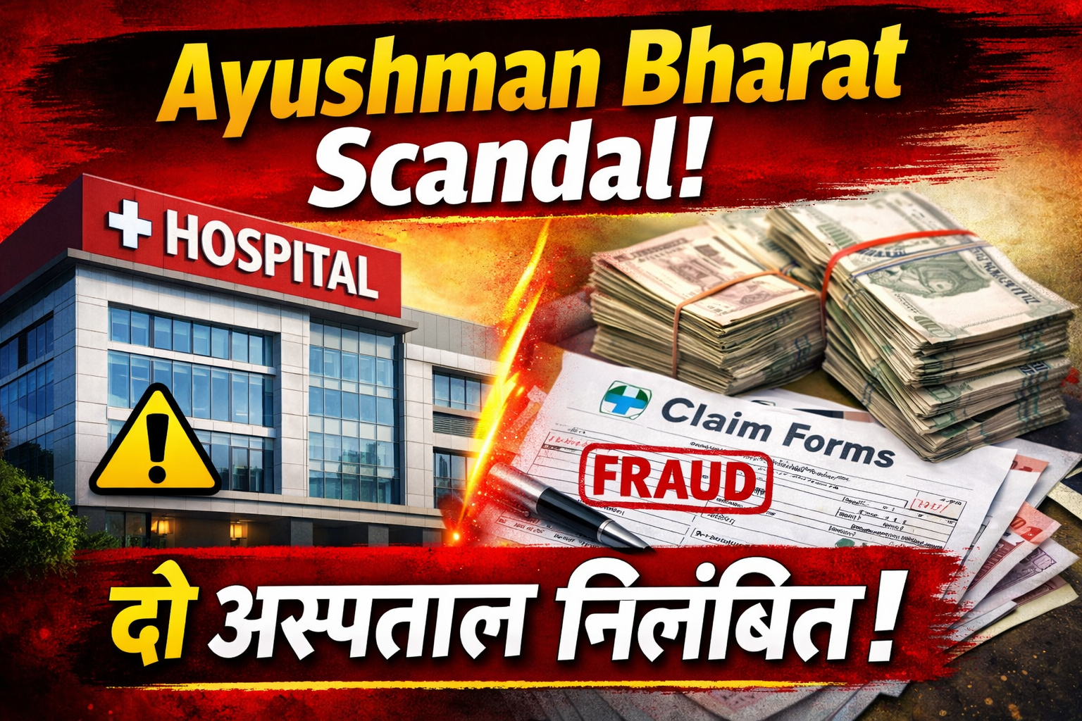 आयुष्मान भारत ‘निरामयम्’ योजना में गड़बड़ी, दो अस्पताल निलंबित