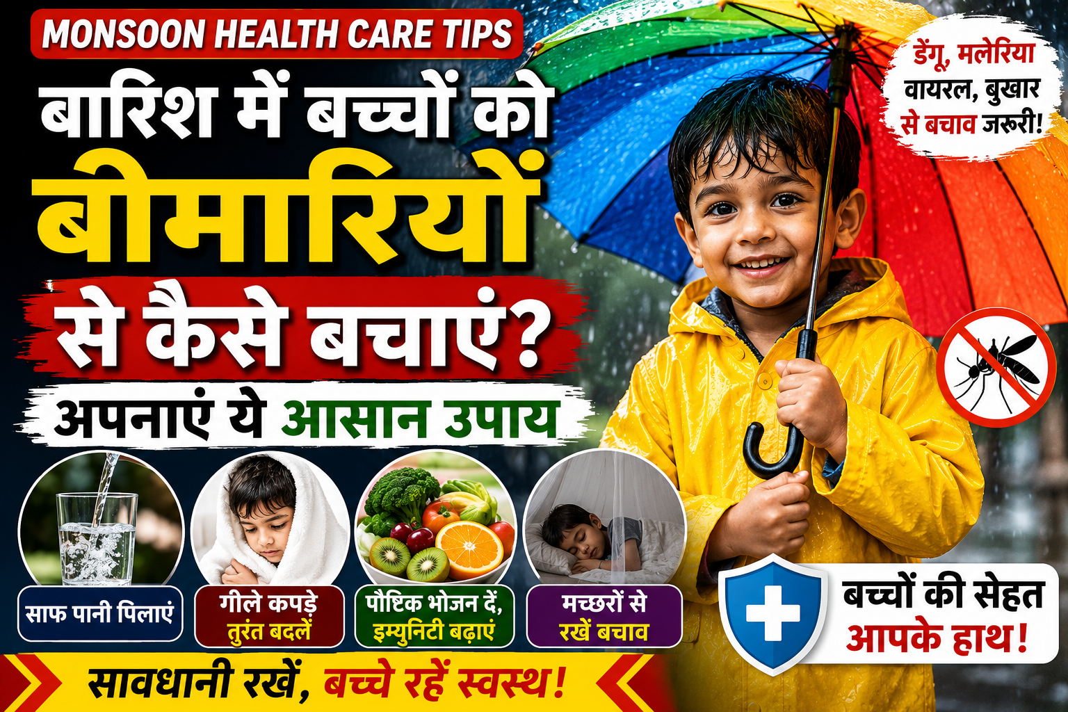 Monsoon Care for Kids: Rainy Season Health Tips: मानसून में बच्चों की सेहत का ऐसे रखें ख्याल