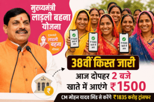 लाड़ली बहना योजना की 38वीं किस्त आज जारी: 