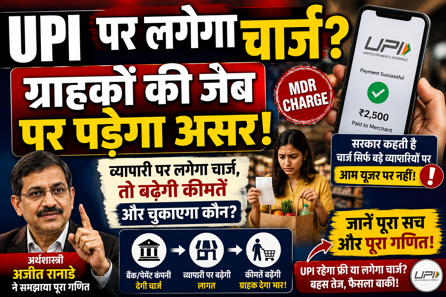 UPI पर MDR चार्ज का ग्राहकों पर पड़ेगा असर? क्या MDR से UPI महंगा हो जाएगा?