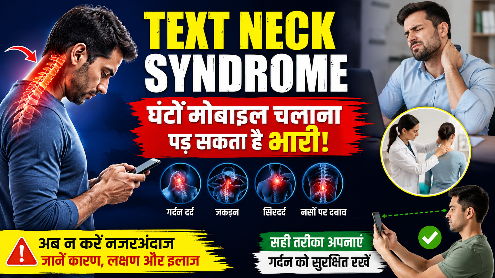 Text Neck Syndrome: स्मार्टफोन की लत बना सकती है गर्दन को बीमार, डॉक्टरों ने दी चेतावनी
