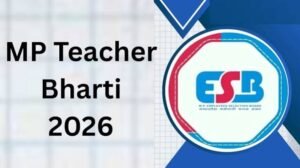 MP Teacher Vacancy 2026: